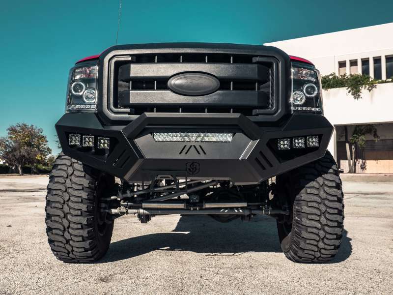 Road Armor 6112XFPRB 11-16 fits Ford F-250 SPARTAN Front Bumper Bolt-On Pre-Runner Guard - Tex Blk