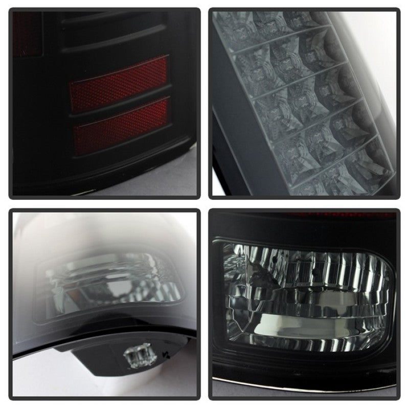 SPYDER 5078124 fits Dodge Ram 1500 LED Tail Lights Incandescent- Blk Smoke