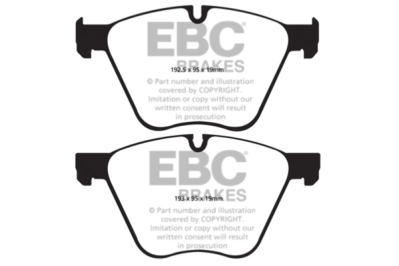 EBC DP22007 10+ fits BMW 760 6.0 Twin Turbo (F01) Greenstuff Front Brake Pads