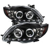 Spyder 5032515 fits Toyota 09-10 Corolla Projector Headlights LED Halo DRL Blk