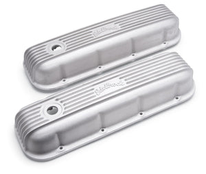 Edelbrock 41859 Valve Cover Classic Series fits Chevrolet 1965 and Later 396-502 V8 Satin