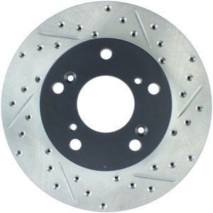 Stoptech 127.40056L 02-06 fits Acura RSX Slotted & Drilled Left Front Rotor