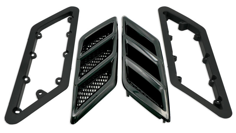 Roush 422326 2015-2023 Roush fits Mustang Fender Vent Heat Extractors - Gloss Black