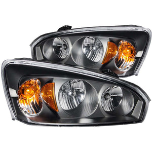 ANZO 121221 2004-2007 fits Chevrolet Malibu Crystal Headlights Black