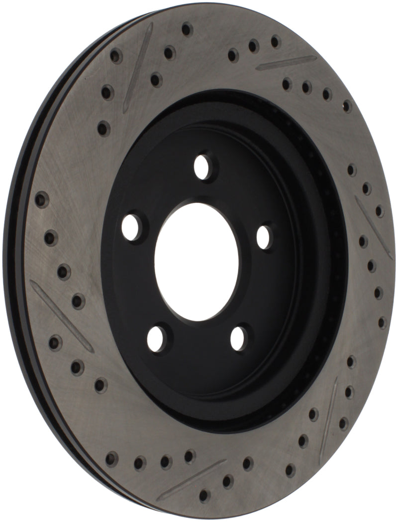 Stoptech 127.61087L 05-10 fits Ford Mustang Slotted & Drilled Left Rear Rotor