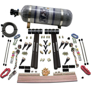 Nitrous Express 90096-12 6 Cyl SX2 Dual Stage Nozzle Nitrous Kit w/12lb Bottle
