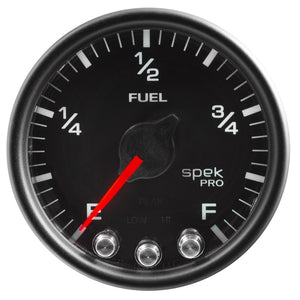 AutoMeter P31232 Autometer Spek-Pro Gauge Fuel Level 2 1/16in 0-270 Programmable Blk/Blk