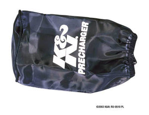 K&N Engineering RU-0510PK K&N Round Straight - Blk - 3.5in ID x 5in H - PreCharger Air Filter Wrap Blue