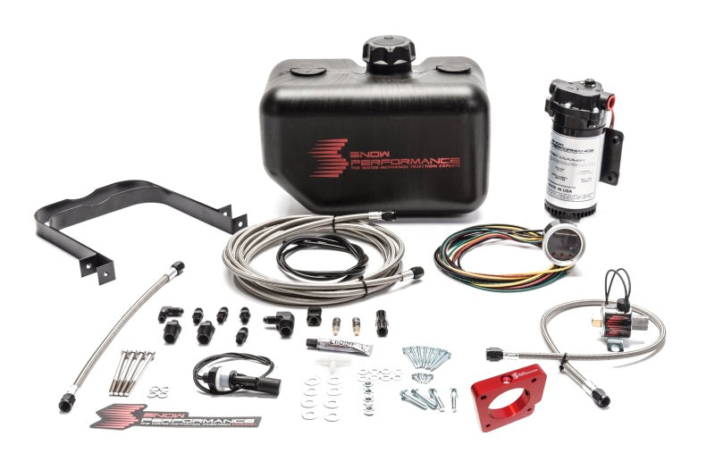 Snow Performance SNO-2110-BRD STI Stg 2 Boost Cooler Water Injection Kit w/SS Brd Line & 4AN Fittings