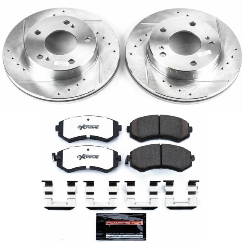 PowerStop K754-26 94-96 fits Nissan 240SX Front Z26 Street Warrior Brake Kit