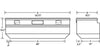 Tradesman 79456 Aluminum Flush Mount Truck Tool Box (56in.) - Black