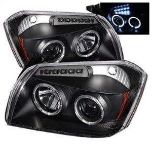 Spyder 5009876 fits Dodge 05-07 Magnum Projector Headlights LED Halo LED Blk (N
