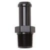 Edelbrock 8114 Hose End Straight 3/8In NPT to 1/2In Barb Black Anodize