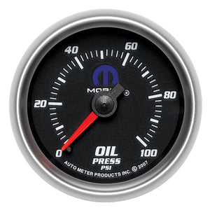 AutoMeter 880014 Autometer fits Mopar 2-1/16in Mechanical 100PSI Oil Pressure Gauge