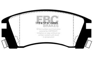 EBC UD509 91-93 fits Nissan NX 2.0 Ultimax2 Front Brake Pads