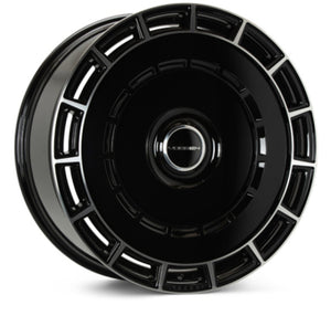 Vossen HF-9 22x9.5 - 5x112 - ET15 - 66.56 - Deep - Gloss Black Polished Wheel
