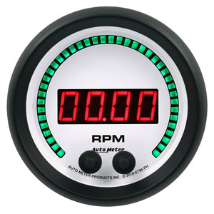 AutoMeter 6798-PH Autometer 85.7mm White 0-16K RPM Tachometer Phantom Elite Digital Gauge