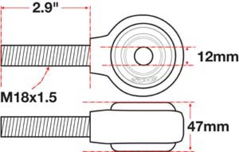 SPC Performance 15770 XAXIS Rod End Ball Joint