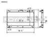Koyo VH060650 99-05 fits Mazda MX-5 Miata 1.8L (MT) Radiator