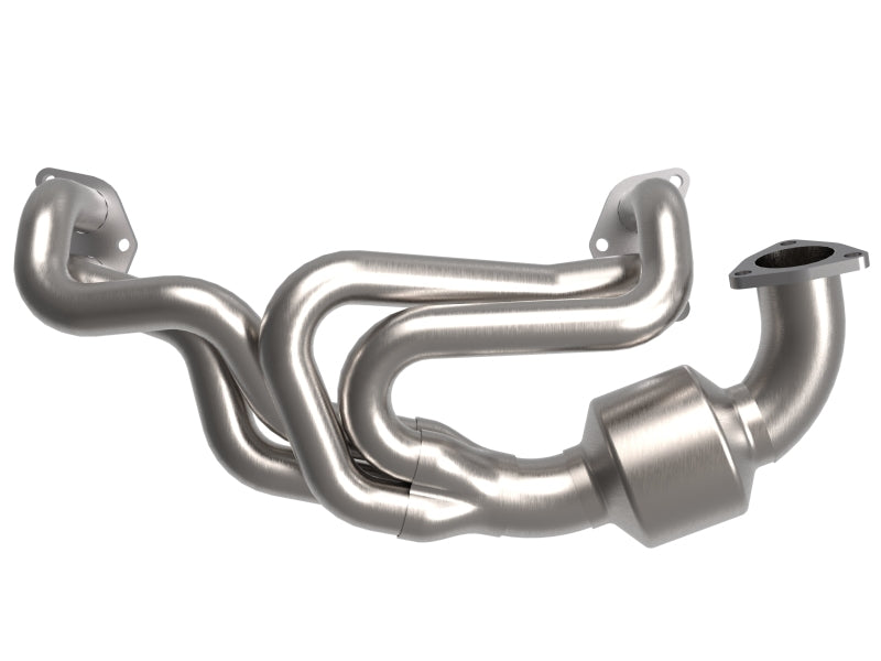 AFE 48-36804-HC d Steel 304 Stainless Steel Header w/ Cat 13-19 fits Subaru Out