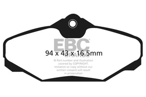 EBC DP21624 94-00 fits Ford Taurus 3.0 Greenstuff Rear Brake Pads