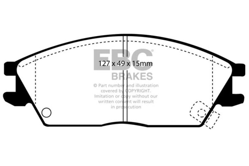 EBC DP2803 fits Hyundai 95-99 Accent Greenstuff Front Brake Pads