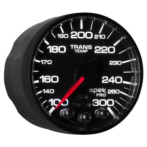 AutoMeter P342328 Autometer Spek-Pro 52.4mm 100-300 Deg F Digital Stepper Motor Trans Temp Gauge