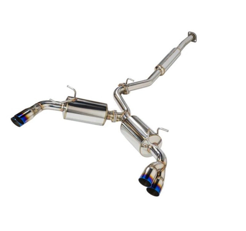 Remark RK-C4063T-04T Sports Touring CatBack Exhaust, fits Toyota GR86 / Subaru BRZ 2022+, Burnt Stainless Tip