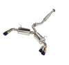 Remark RK-C4063T-04T Sports Touring CatBack Exhaust, fits Toyota GR86 / Subaru BRZ 2022+, Burnt Stainless Tip