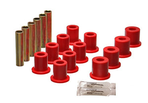 Energy Suspension 4.2119R fits Ford 4 Wd Front Spring Bushing Set - Red