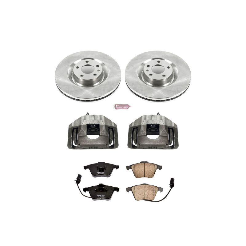 Power Stop KCOE2934 04-09 fits Audi S4 Front Autospecialty Kit w/Cals