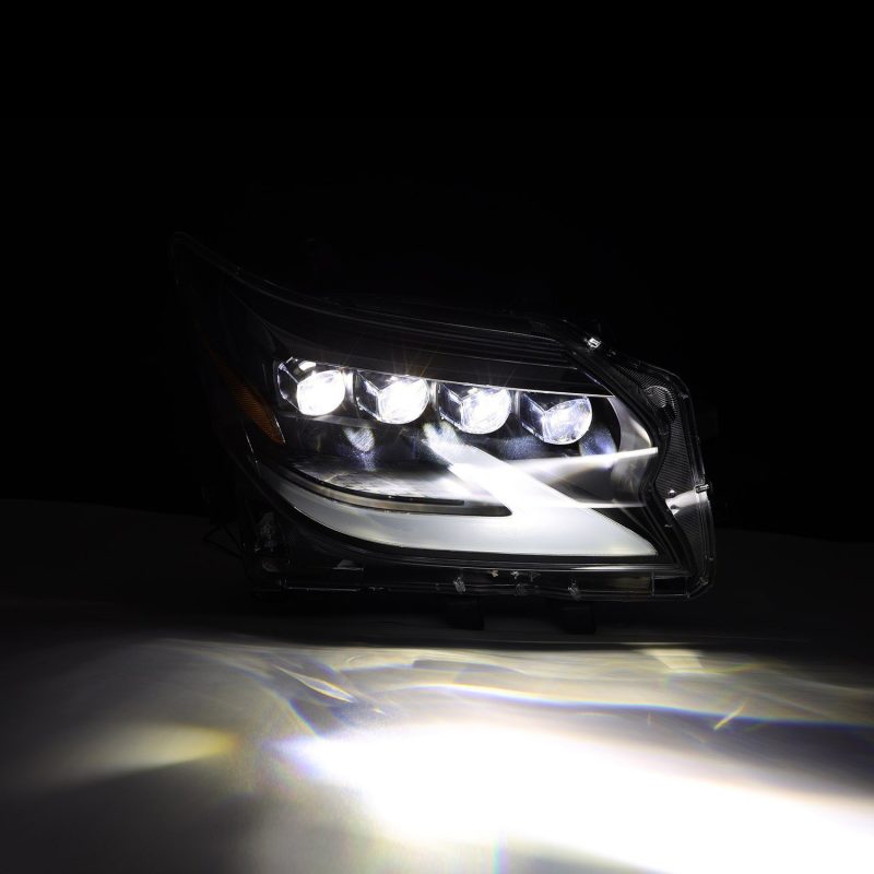 AlphaRex 880300 fits Lexus 14-19 GX 460 NOVA LED Projector Headlights Plank Style Black w/Activ Light/Seq Signal