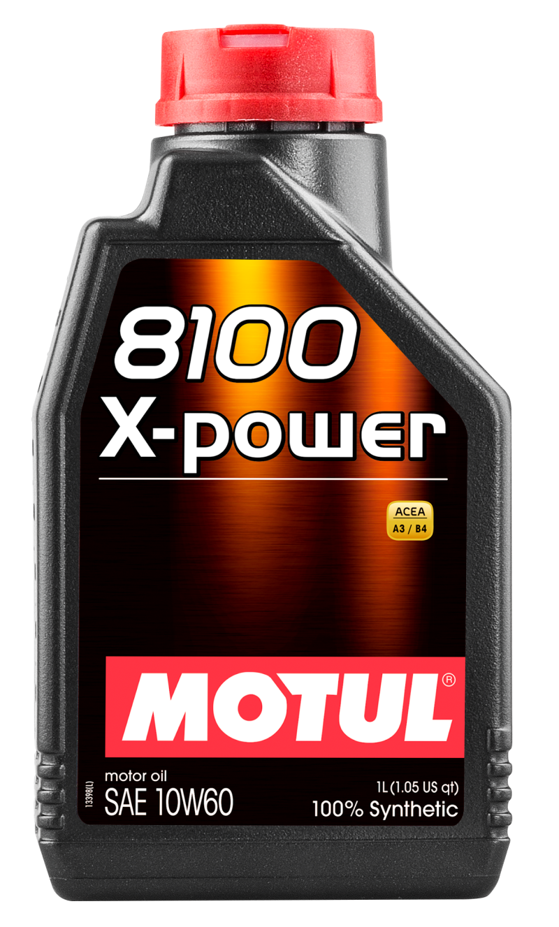 Motul 106142 1L Synthetic Engine Oil 8100 10W60 X-Power - ACEA A3/B4