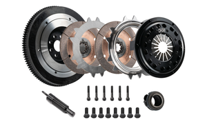 DKM Clutch MR-030-050 01-06 Mini Cooper/S R53 184mm Ceramic Twin Disc MR Clutch w/Flywheel (750 ft/lbs Torque)