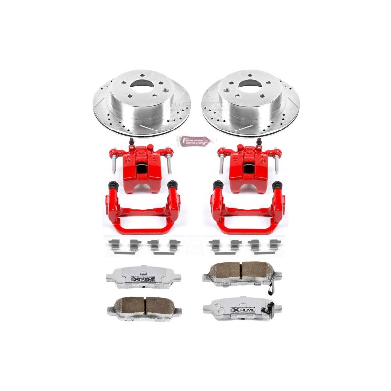 PowerStop KC103 fits Infiniti G35 Rear Z26 Street Warrior Brake Kit w/Calipers