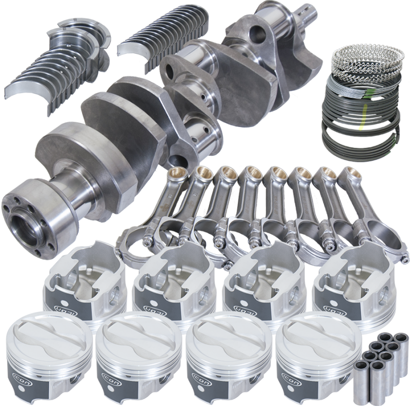 Eagle 13574L000 fits Chevy LT1350 1Pc 3.750in Crank 5.700in I-Beam Rods -18cc 4.000in Pistons Rotating Assembly