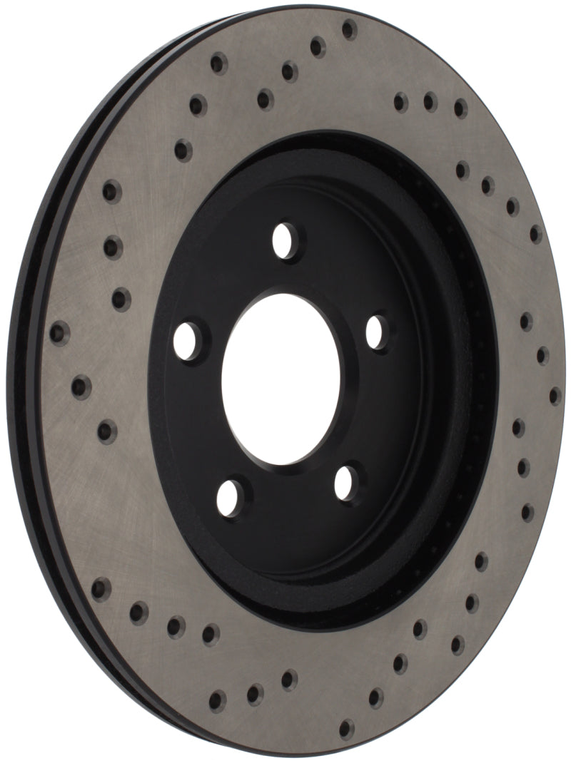 Stoptech 128.61087L 05-10 fits Ford Mustang V6/4.0L / GT V8/4.6L Cross Drilled Left Rear Rotor