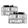 5069535 Xtune fits Chevy 94-98 Suburban Headlights w/ Corner & Parking Lights