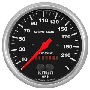 AutoMeter 3983-M Autometer Sport-Comp GPS Speedometer 5in 225kmh