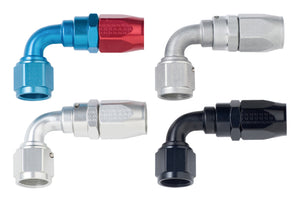 Fragola 109010 -10AN x 90 Degree Power Flow Hose End - Blue/Red