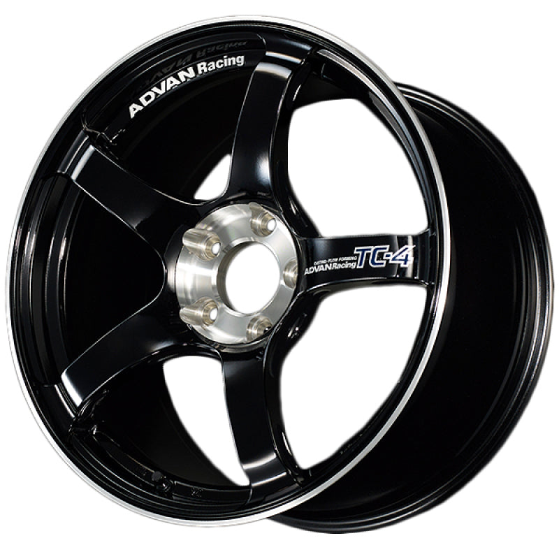 Advan YADS8J45WBF TC4 SE 18x9.5 +45 5x120 Racing Gloss Black and Diamond Cut Wheel