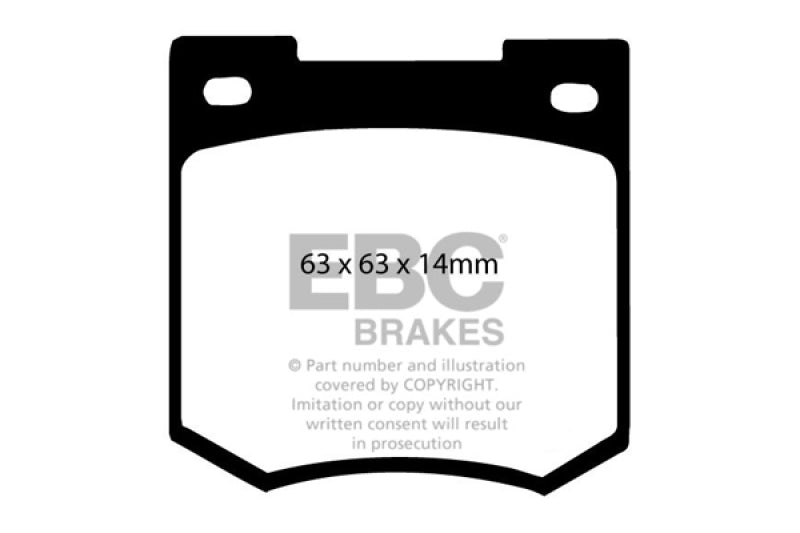 EBC DP2106 fits Ford 67-70 Cortina 1.6 Greenstuff Front Brake Pads