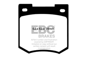 EBC DP2106 67-70 fits Ford Cortina 1.6 Greenstuff Front Brake Pads