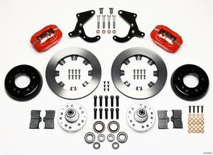 Wilwood 140-7676-R Forged Dynalite Front Kit 12.19in Red 55-57 fits Chevy