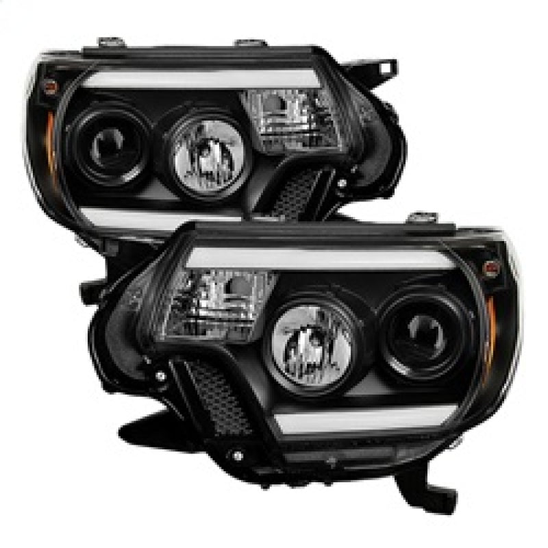 Spyder 5081711 fits Toyota 12-15 Tacoma Projector Headlights Light Bar DRL Blac