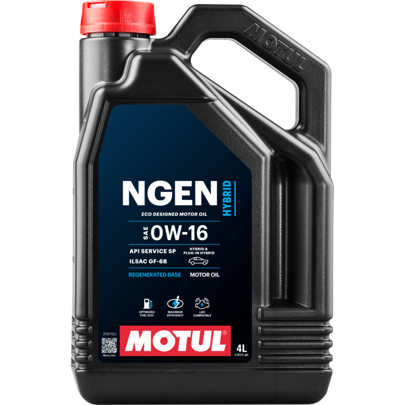 Motul 111887 4L Hybrid Synthetic Motor Oil - 0W16