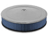 AFE 18-21401 FLOW Air Filters Round Racing P5R A/F Chrome Assy 14x3: Blk/Blue