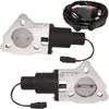 QTP QTEC45 2.25in Bolt-On QTEC Dual Electric Cutout Valves - Pair