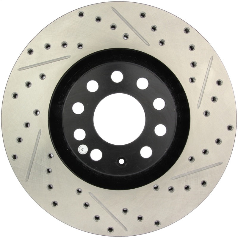 Stoptech 127.33096L 05-06 Audi A4 Quattro/ 02-04 A6 Quattro / 99-02 S4 Front Left Slotted & Drilled Rotor