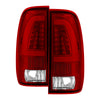 xTune 5082091 fits Ford F150 Styleside 97-03 Light Bar LED Tail Lights - Red Cl